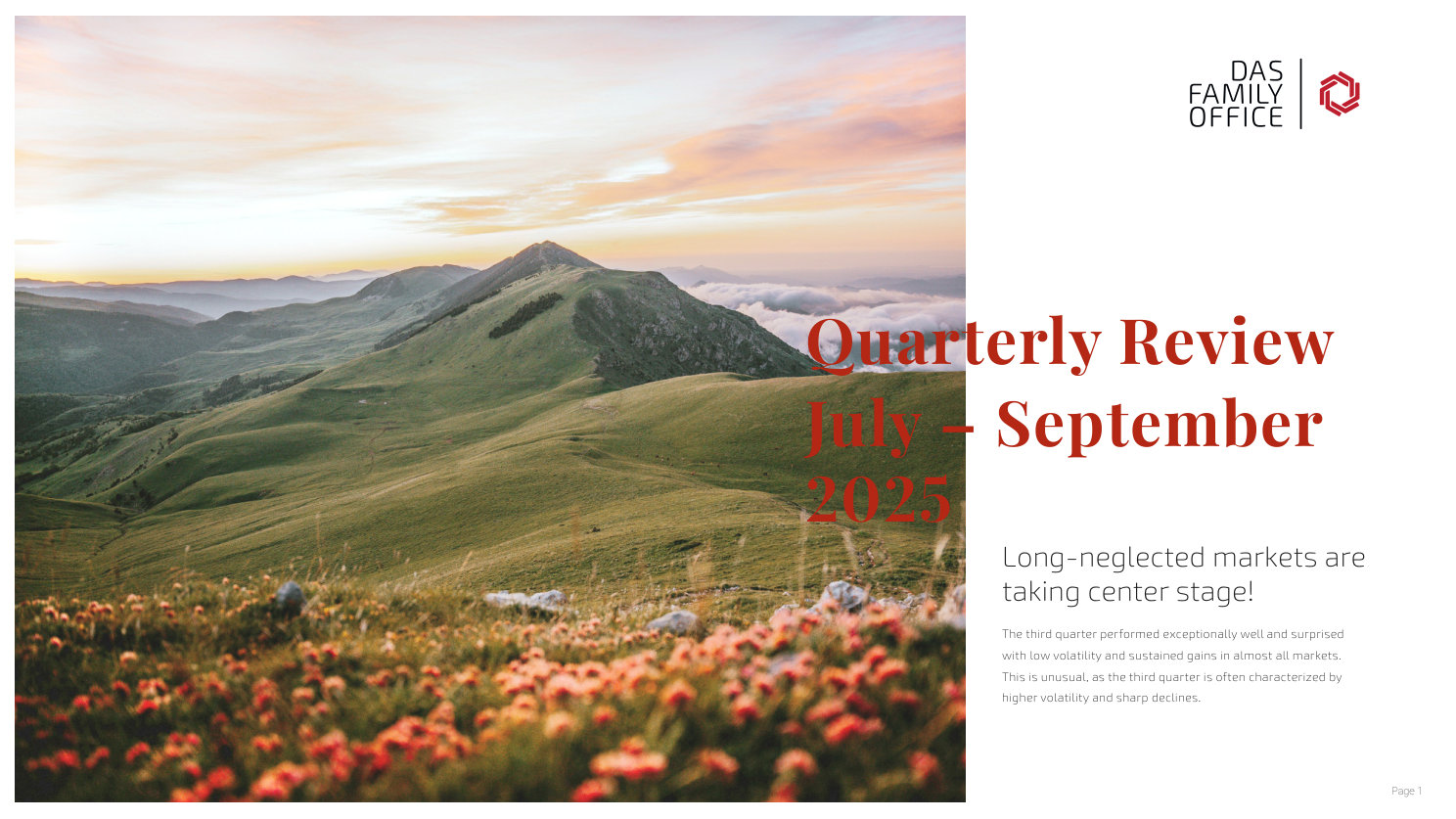 DFO Reflections — Q3 2025: Markets & Outlook